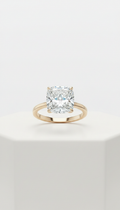 Champagne Gold Solitaire Ring