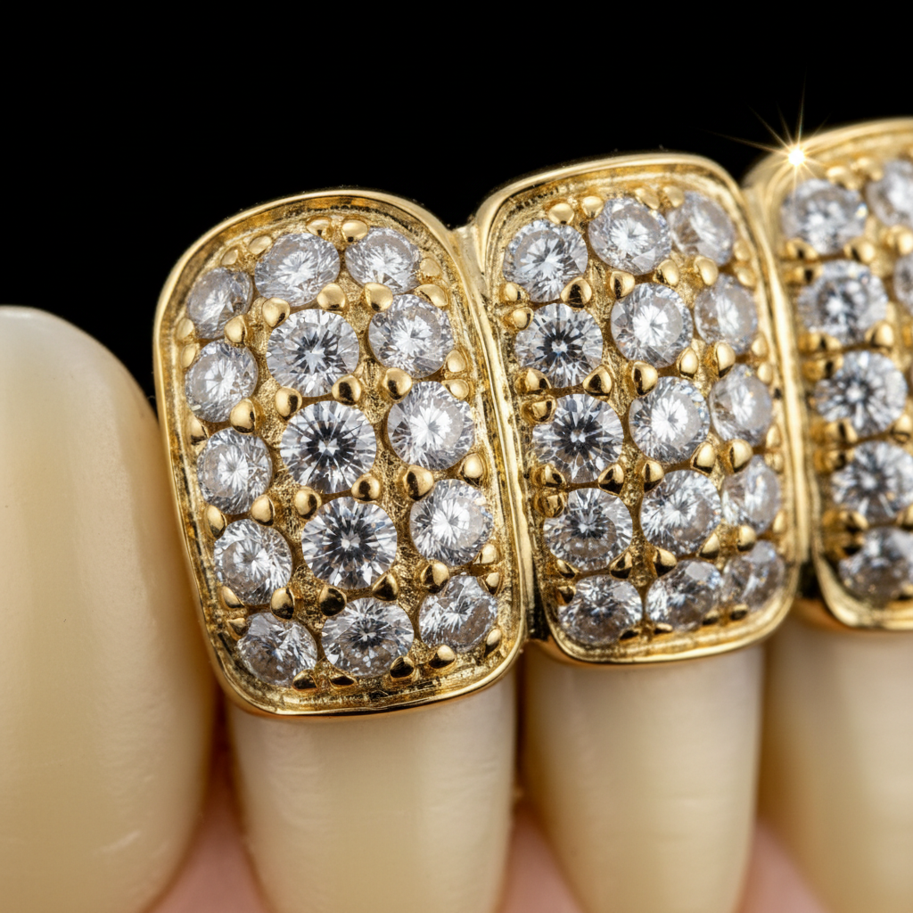 Custom Gold, Silver & Diamond Grillz