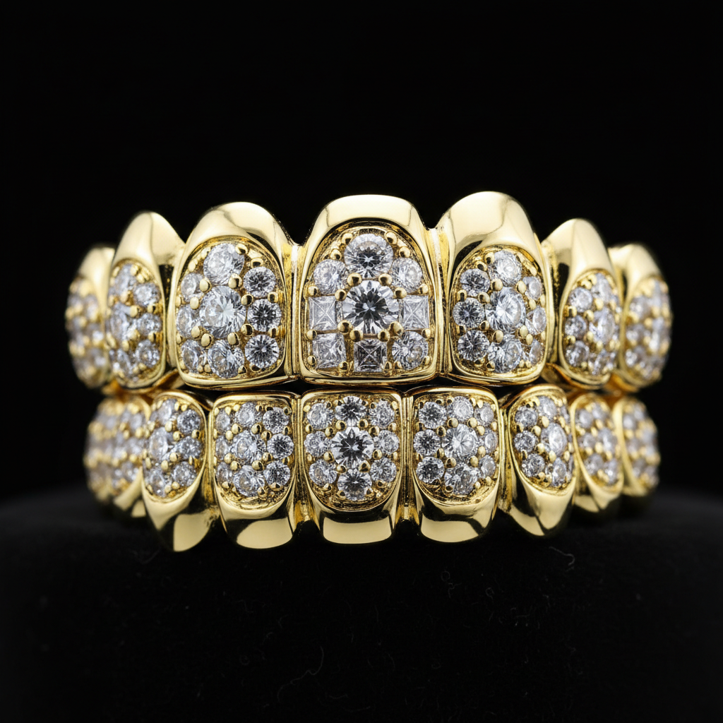 Custom Gold, Silver & Diamond Grillz
