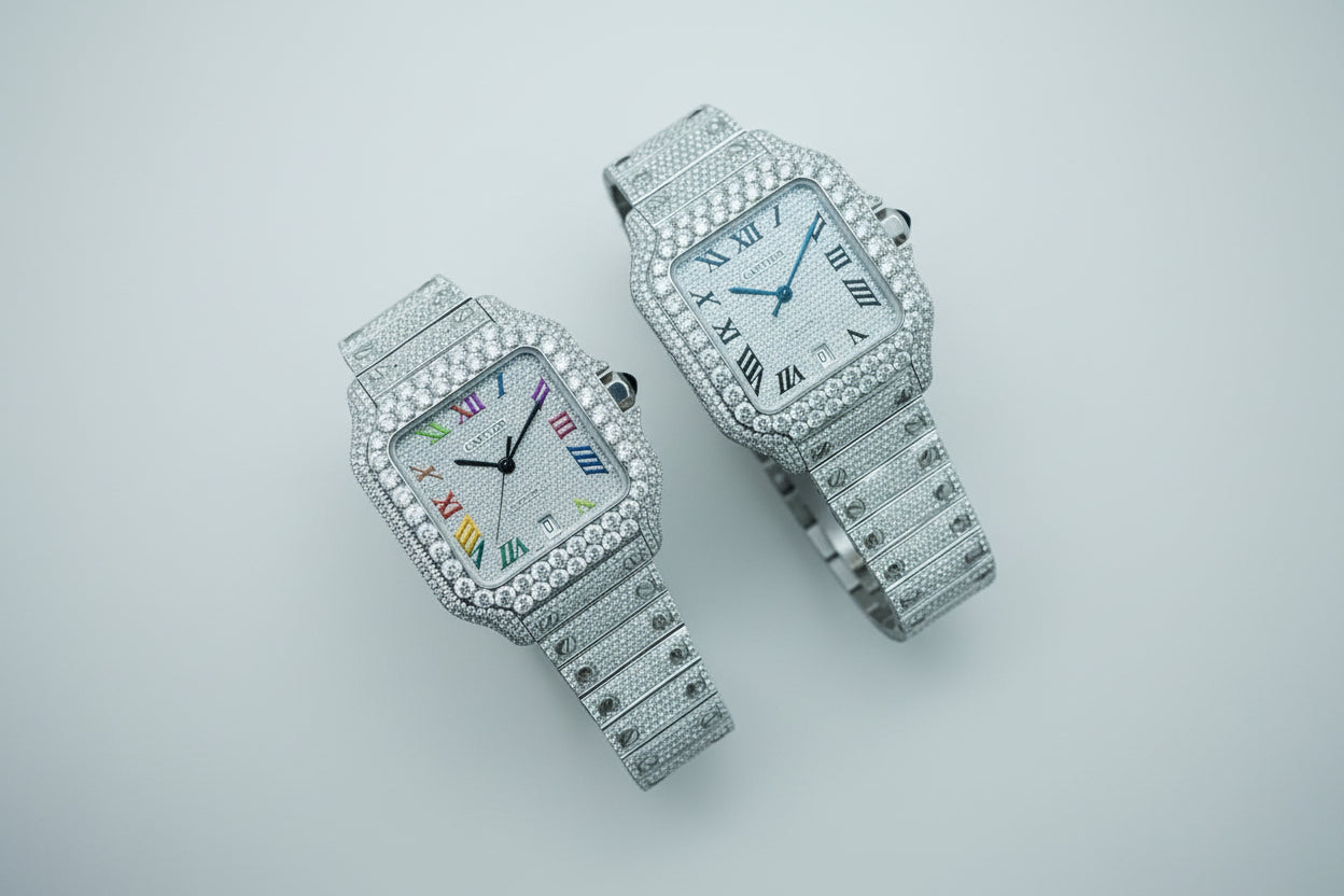 Big Boi Mens Cartier Diamond Watches