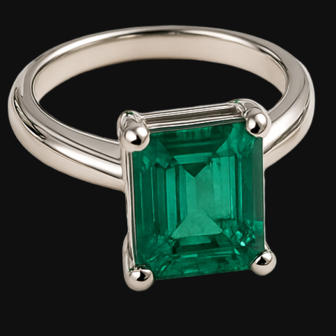 emerald white gold